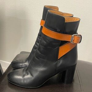Isabel marant gaucho heel leather boots 39